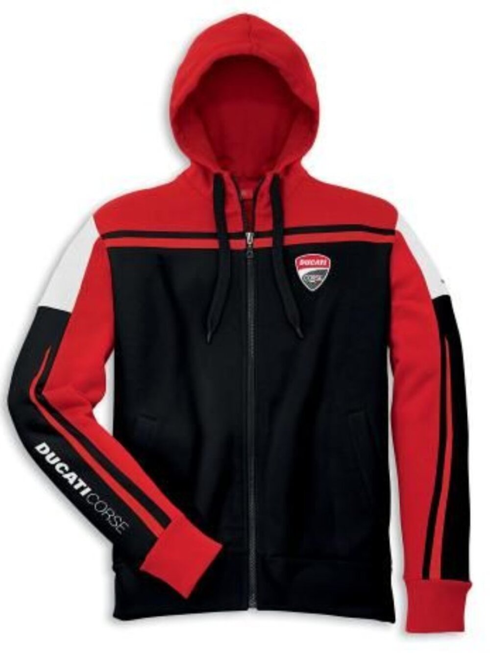 Ducati Corse 16 Performance Full Zip Hoodie Sweatshirt Size Large (G)